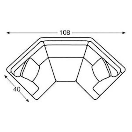 Customizable Wedge Sofa